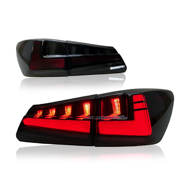 DK Motion Taillights For LEXUS IS-series 2006-2012 Car Led Rear Lamps RGB